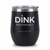 Super Fly Goods vaso-pickleball de vino con tapa para evitar derrames en la cancha