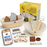 Superbaking banneton redondo de 9 pulgadas para levado uniforme y corte limpio.