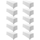 Mantel Surmente blanco rectangular 90x132, ideal para bodas y banquetes con cobertura total.