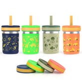 Taza Sursip de 15 oz con tapa y pajita, ideal para bebidas seguras.
