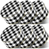Cajas de galletas Suttmin de 7 pulgadas con diseño negro y blanco, ideales para regalos navideños.