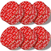 Suttmin latas para galletas navideñas de 6 pulgadas con tapa, ideal para regalo.