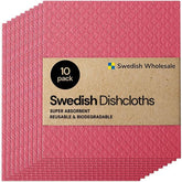Paño de cocina Swedish Wholesale, 10-pack, ideal para limpiar derrames.