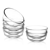 Juego de 6 cuencos de vidrio Sweejar de 8 onzas, aptos para cocina y servir.