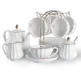 Sweejar tetera del juego de porcelana royal para momentos elegantes de té