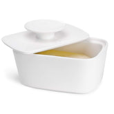 Sweese mantequera extragrande con tapa para servir mantequilla fresca.
