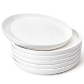 Sweese plato de cena con espiral rizo, diseño artesanal para mesa elegante.