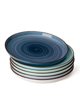Platos postre Sweese de porcelana de 7,4 pulgadas para porciones elegantes.