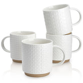 Tazas Sweese con diseño en relieve, agarre cómodo y estilo elegante.