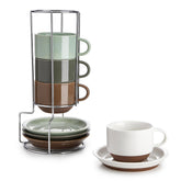 Sweese tazas capuchino 8 oz, vista frontal, ideal para café diario