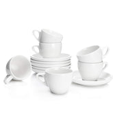 Tazas Sweese expreso en porcelana blanca para uso diario y té