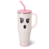 Swig Life 40oz Mega Mug con asa y pajilla para llevar y beber.