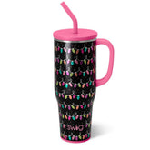 Swig Life 40oz Mega Mug con asa ergonómica para llevar con comodidad durante el día.