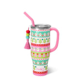 Swig Life Mega Mug 30 oz con asa y tapa deslizante para beber con comodidad.