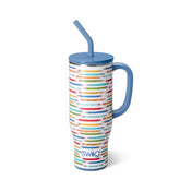 Swig Life Taza Mega de 30 onzas con asa para llevar cómodamente.