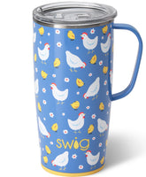 Swig Life: taza de viaje 22 oz con asa y tapa para bebidas.