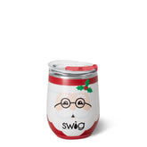 Swig Life Mr Claus con tapa, evita derrames durante el uso móvil.