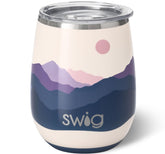 Swig Life vaso vino 14oz Luna Brillante, vista frontal elegante que mantiene el vino frío.