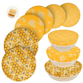 Swiscena fundas para tazones de 8 pulgadas con cera de abeja, ajustables para fermentación.