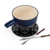 Swissmar Lugano, olla de hierro 2L, funde queso de forma estable.