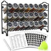 SWOMMOLY organizador de especias de 3 niveles para cocina ordenada y de fácil acceso.