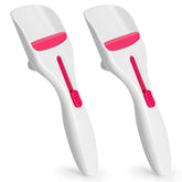 Dispensadores de masa Sykexonm para magdalenas en rosa y blanco, porciones uniformes.