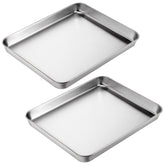 SynHHnergyx bandejas horno tostador 11x9 para hornear galletas y pasteles con calor uniforme