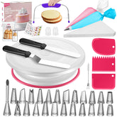 Syntus kit de decoración de pasteles 65 piezas con torno