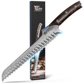 SYOKAMI cuchillo para pan offset ergonómico para cortes más limpios