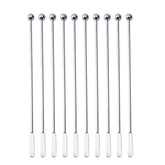 Agitadores SZLFSX de acero inoxidable para café y cócteles, duraderos y reutilizables.