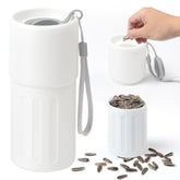 TAAMOG taza portátil para semillas de girasol con almacenamiento de cáscaras, ideal para viaje.