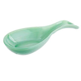 Tablecraft reposacucharas de vidrio jadeita verde para mantener cucharas organizadas.
