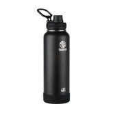 Botella Takeya Actives de acero inoxidable de 40 oz Onix, mantiene bebidas frías por más tiempo.
