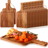 Tanlade tabla de corte de acacia con manija, ideal para cortar verduras y quesos.