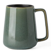 Taza TaoTaojarvie de 24 onzas verde con asa amplia, ideal para café diario