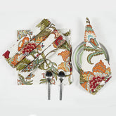 TARAN LIVING servilletas estampadas de otoño para mesa elegante y reutilizable