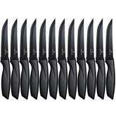 Cuchillo Targzier para carne serrados con mango ergonómico negro