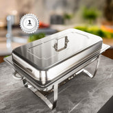 Tatakoii fuente buffet 9qt mantiene platos calientes durante el servicio