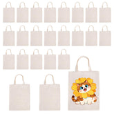 Tatotutota bolsa tote canvas 24 unidades, perfecta para sublimación y uso diario.