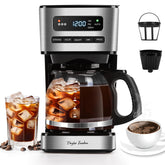 Taylor Swoden cafetera programable de 12 tazas para desayunos familiares.