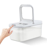 TBMax contenedor arroz con tapa plegable, fácil acceso y medición integrada.