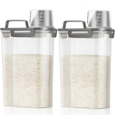 TBMax contenedor arroz 5l 2 piezas para despensa facilita organizar y ver rápidamente el contenido