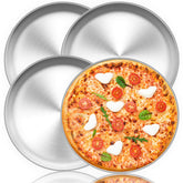 TeamFar bandeja para pizza de 12 pulgadas, conjunto de 4, ideal para porciones múltiples.
