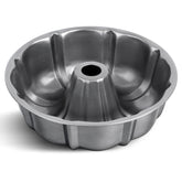 TeamFar moldeo de pastel tubo 10 pulgadas, vista frontal, fácil desmolde gracias al recubrimiento.