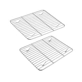 TeamFar rejilla enfriamiento 9.75x7.5 para enfriar pan y galletas con flujo de aire