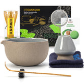 Conjunto TEANAGOO: tazón cerámico de 510 ml para preparar matcha en casa