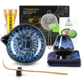 TEANAGOO tazón cerámico con boquilla para verter, ideal para preparar matcha con precisión.