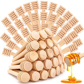 Tecbeauty palito de miel de madera 3 pulgadas, ideal para endulzar bebidas con estilo.