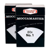 Filtros de papel Technivorm Moccamaster para Cup-One, filtración limpia y consistente.