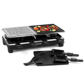Techwood Raclette Grill con placas reversibles para cenas compartidas y rápidas